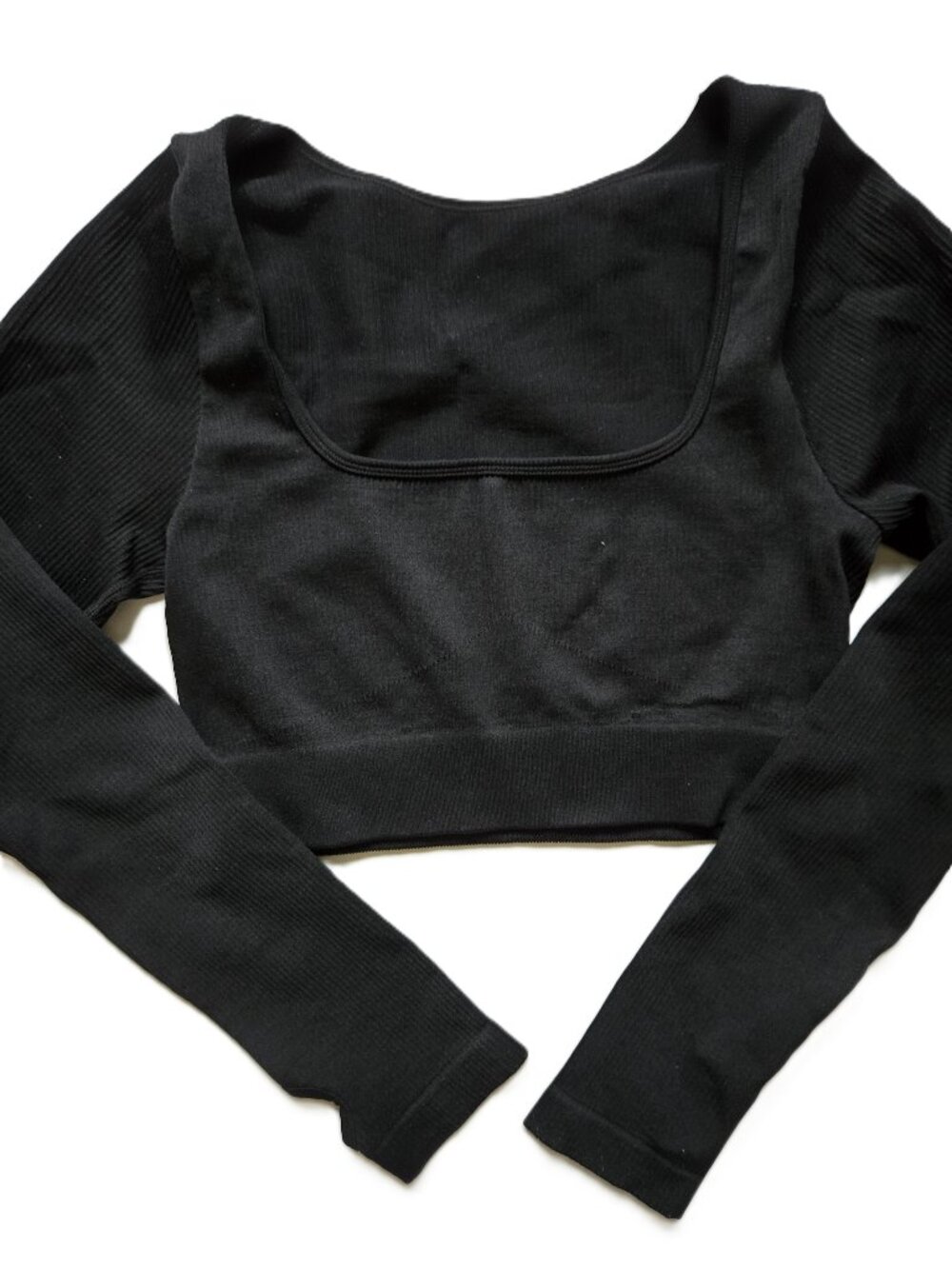 Ribbed Long sleeve Cropped Top  NWOT